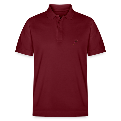 Polo Bio Unisexe "Cheval Totem" - burgundy