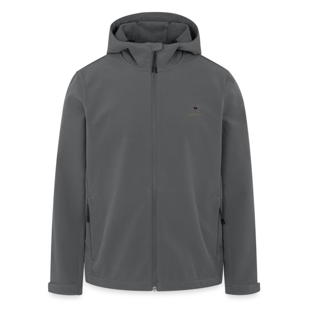 Veste Softshell Recyclée "Cow Boy" - anthracite