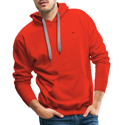 Sweat à Capuche Premium "Cavalier Rose" - red