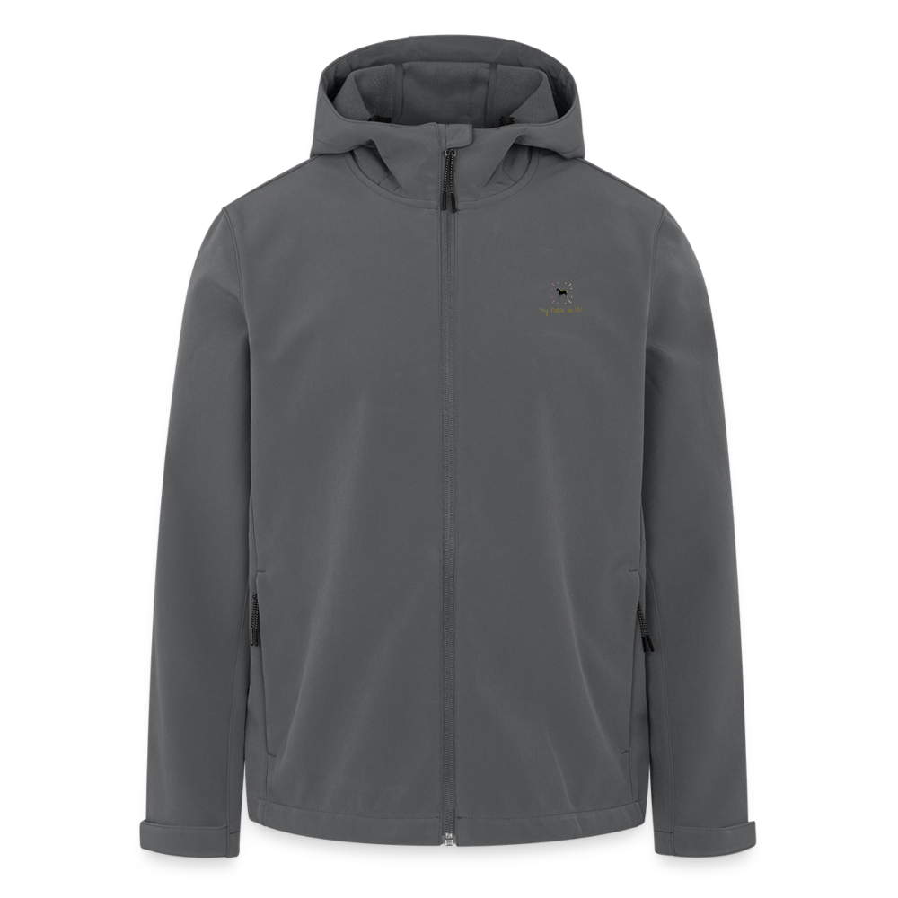 Veste Softshell Recyclée "Cheval Totem" - anthracite