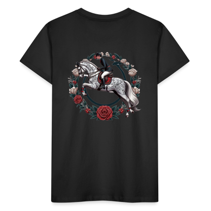 T-shirt Petit Cavalier Premium Bio "Cavalier Rose" - black